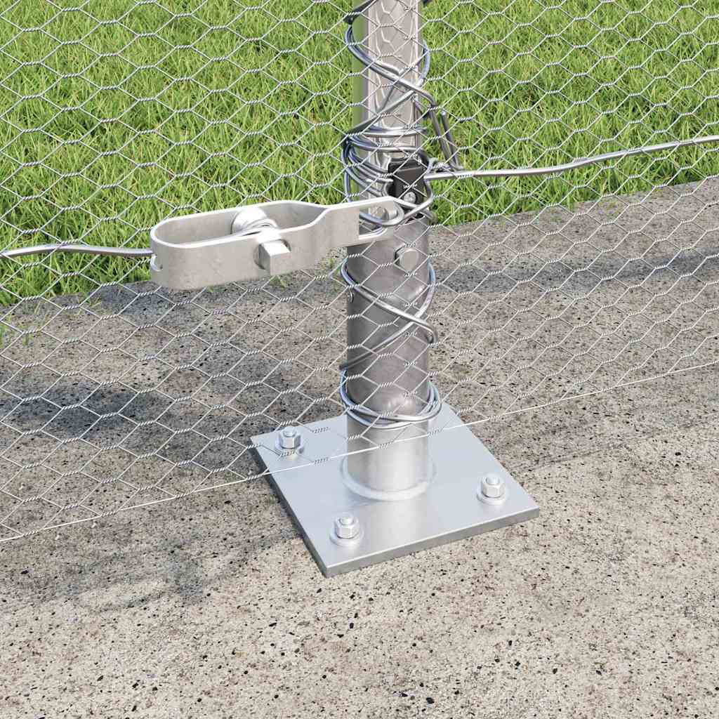 Geschweißter Drahtzaun mit Betonfundament 25 x 0,6 m (B x H)