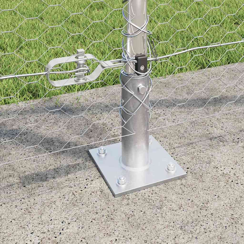 Geschweißter Drahtzaun mit Betonfundament 25 x 1,2 m (B x H)