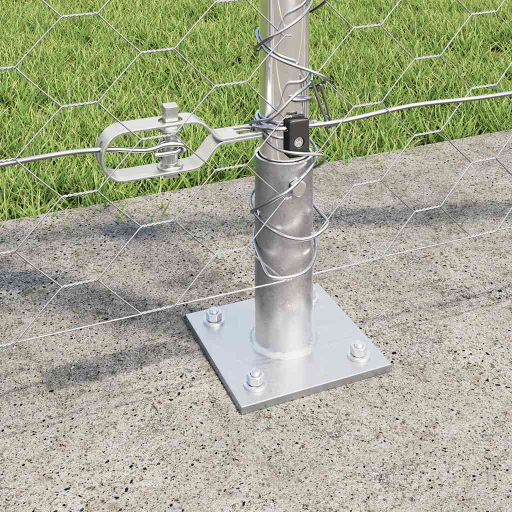 Geschweißter Drahtzaun mit Betonfundament 25 x 1,2 m (B x H)