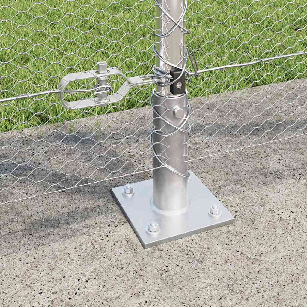 Geschweißter Drahtzaun mit Betonfundament 25 x 1,4 m (B x H)