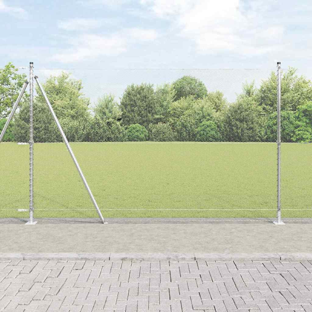 Geschweißter Drahtzaun mit Betonfundament 25 x 1,6 m (B x H)