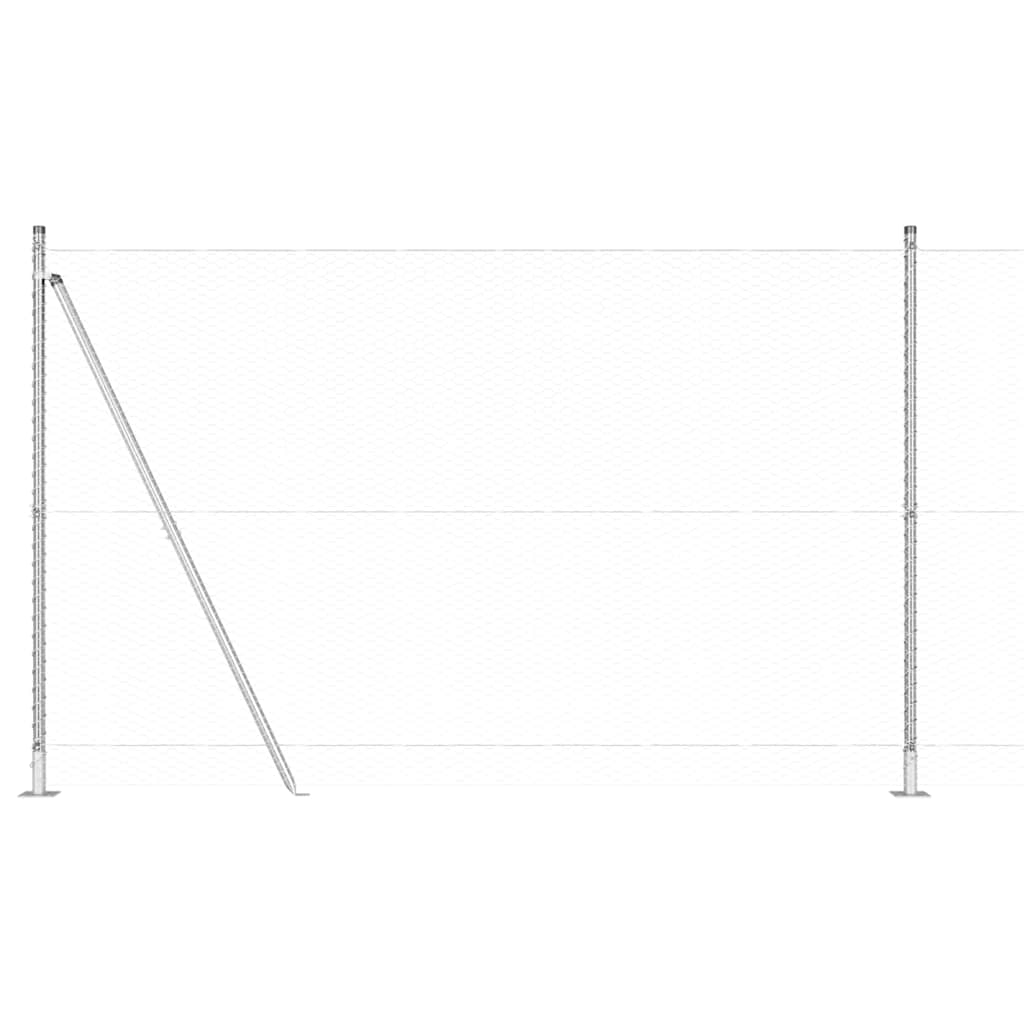 Geschweißter Drahtzaun mit Betonfundament 25 x 1,6 m (B x H)