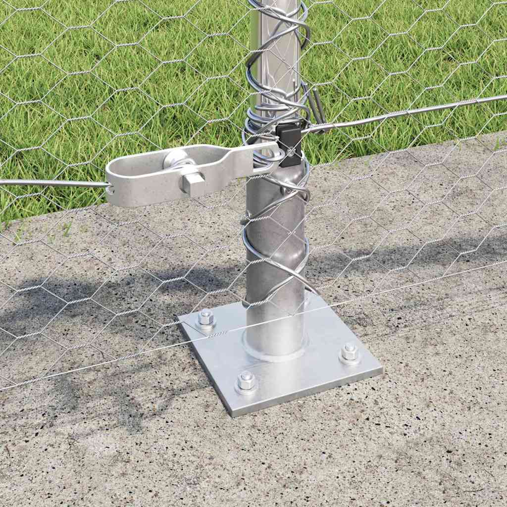 Geschweißter Drahtzaun mit Betonfundament 50 x 0,5 m (B x H)