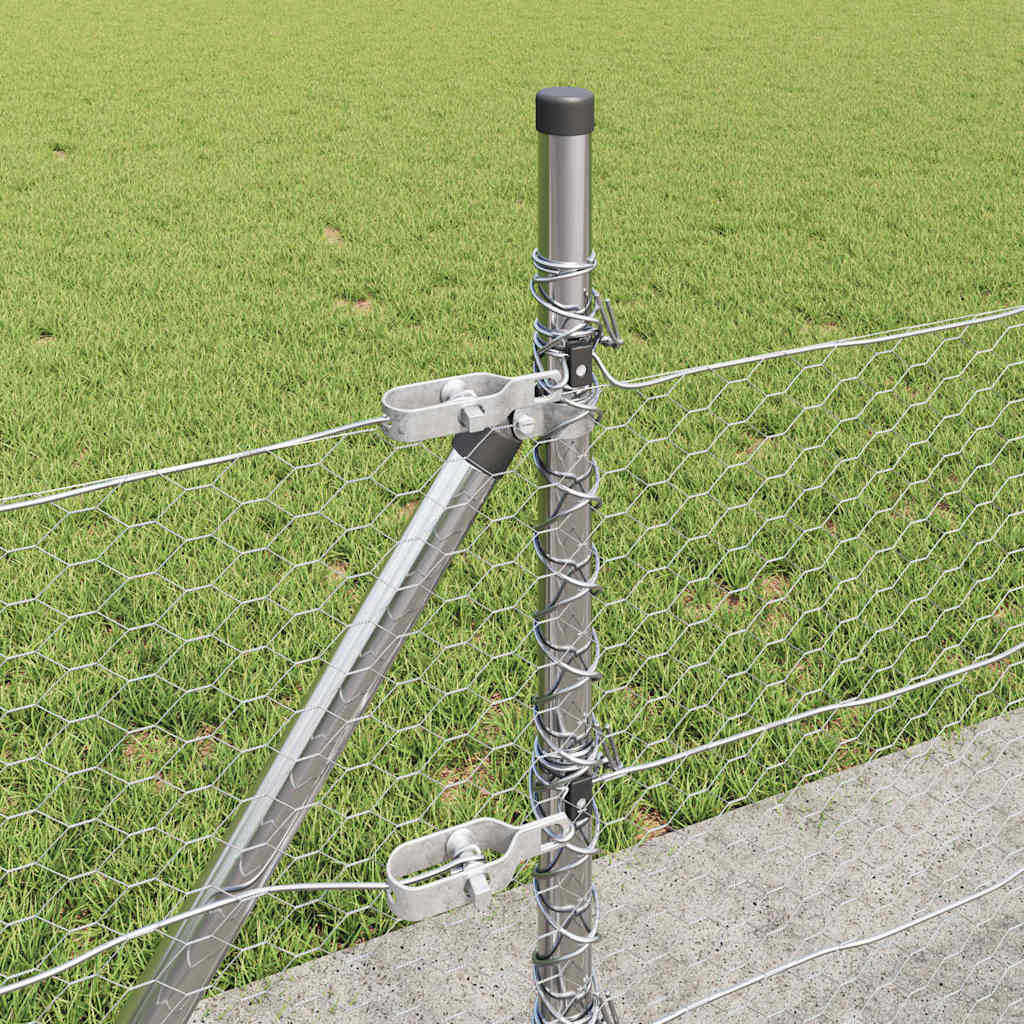 Geschweißter Drahtzaun mit Betonfundament 50 x 0,5 m (B x H)