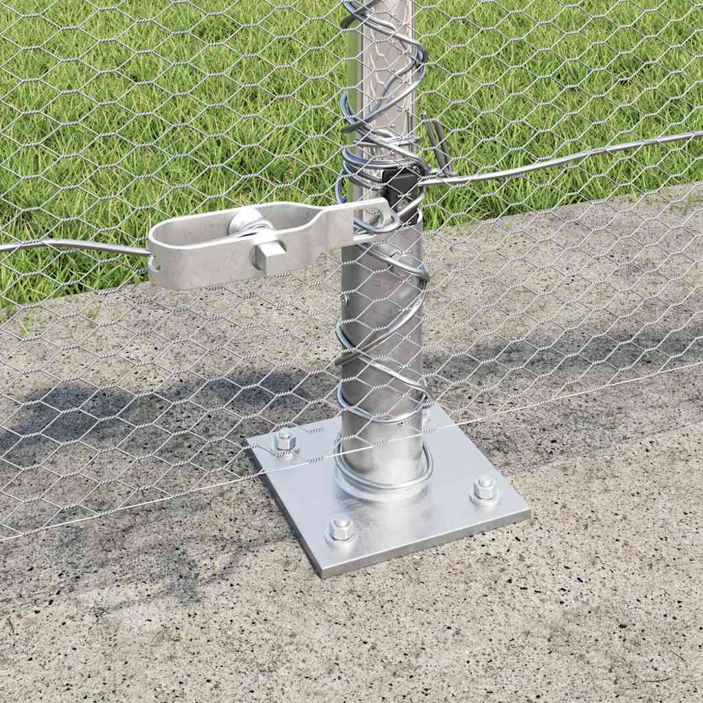 Geschweißter Drahtzaun mit Betonfundament 50 x 0,6 m (B x H)
