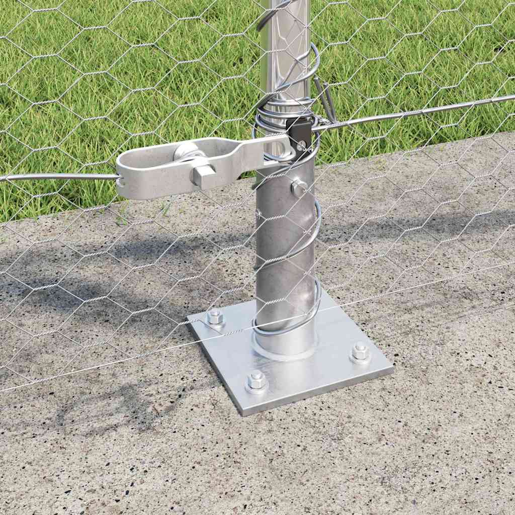 Geschweißter Drahtzaun mit Betonfundament 50 x 1 m (B x H)