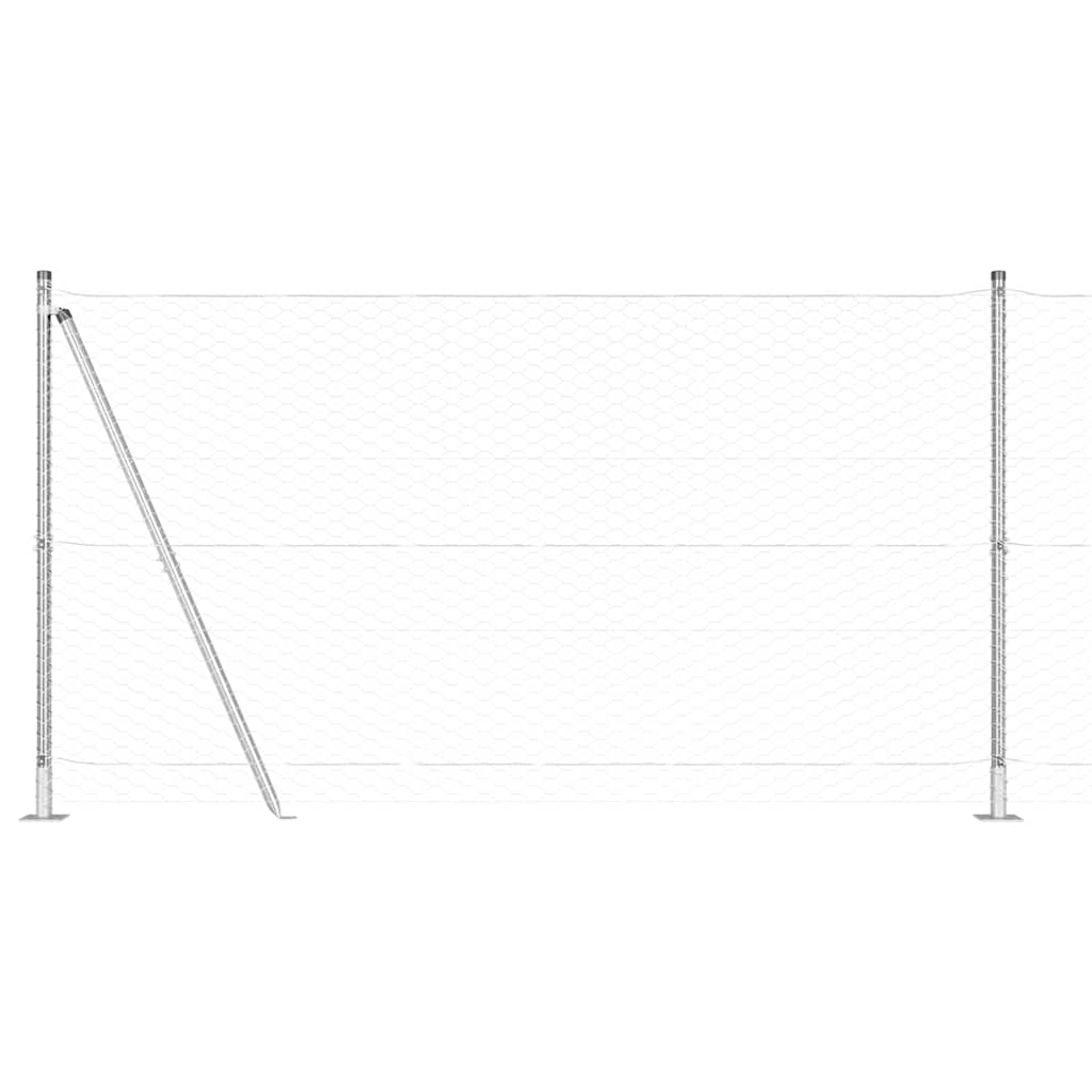 Geschweißter Drahtzaun mit Betonfundament 50 x 1,2 m (B x H)
