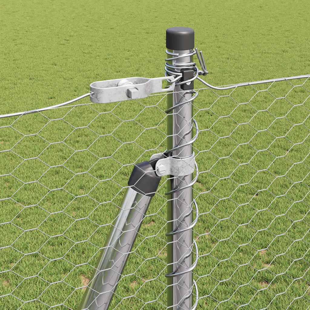 Geschweißter Drahtzaun mit Betonfundament 50 x 1,6 m (B x H)