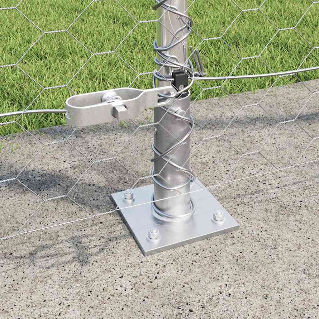 Geschweißter Drahtzaun mit Betonfundament 50 x 1,6 m (B x H)