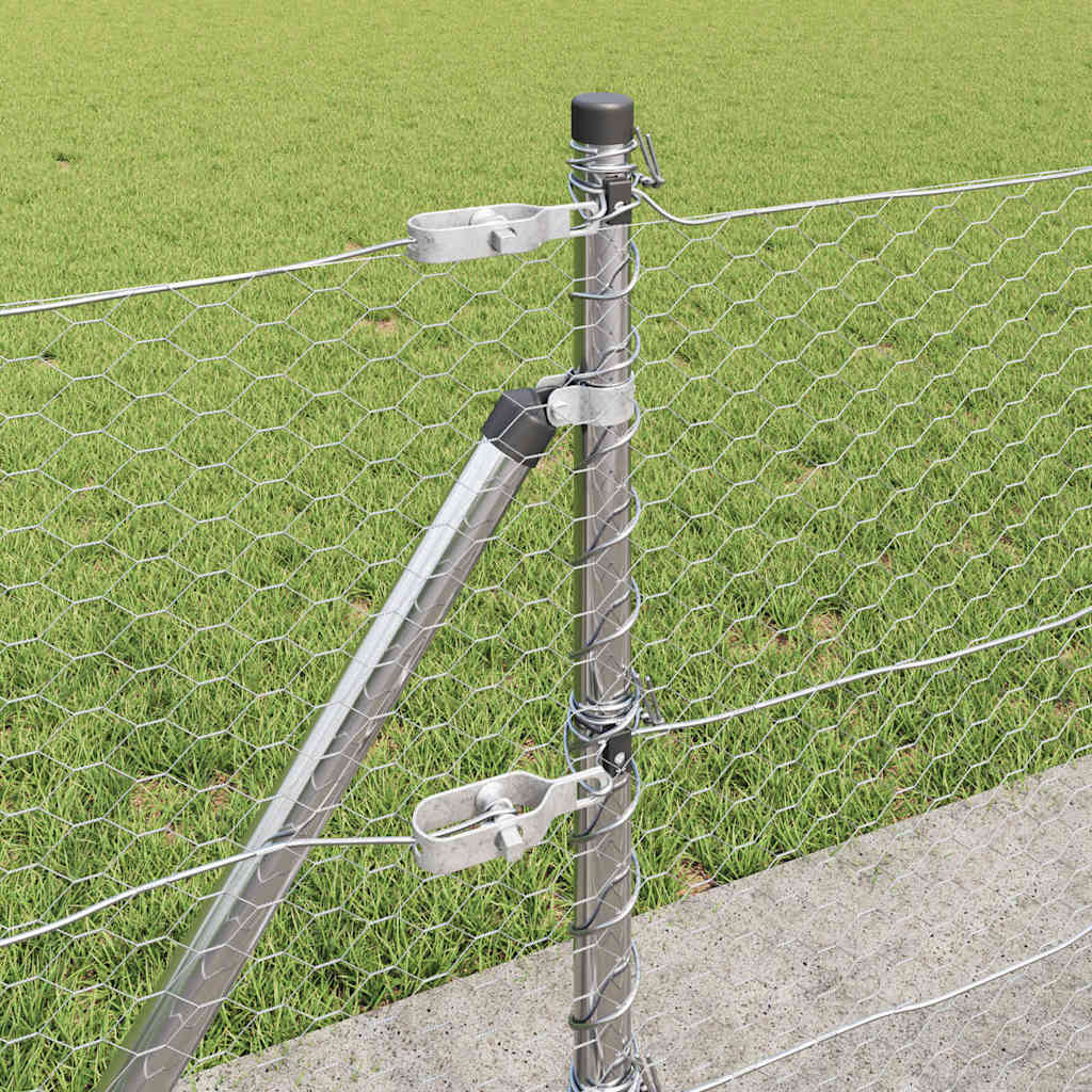 Geschweißter Drahtzaun mit Betonfundament 100 x 0,6 m (B x H)
