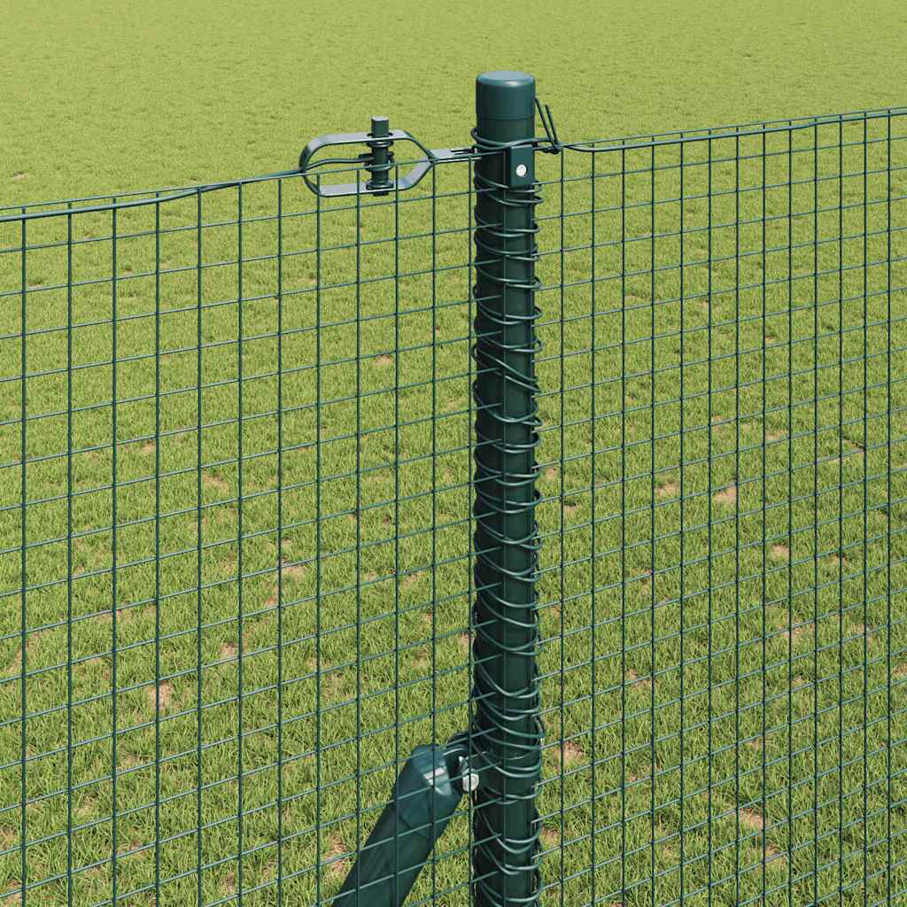 Geschweißter Drahtzaun, bodenverankert 10 x 1,5 m Grün Netz