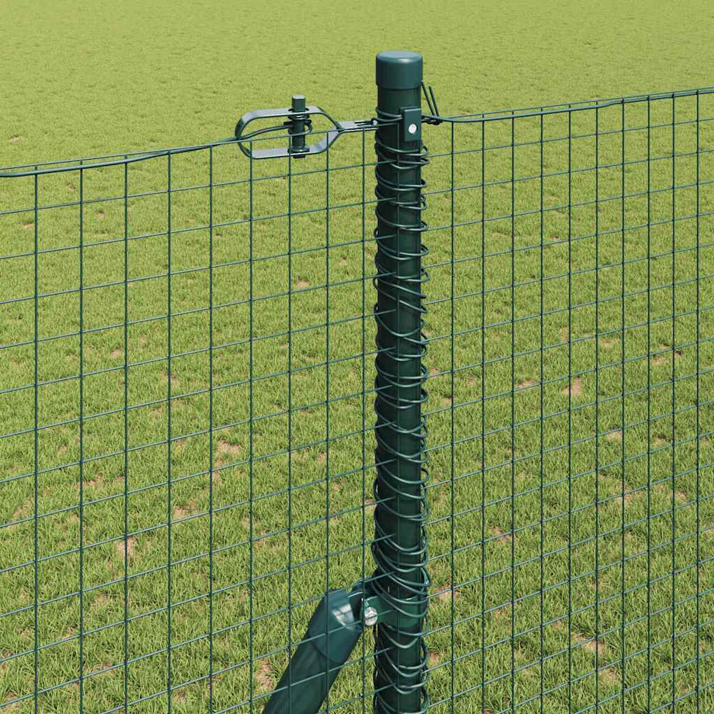 Geschweißter Drahtzaun, bodenverankert 10 x 1,5 m Grün Netz