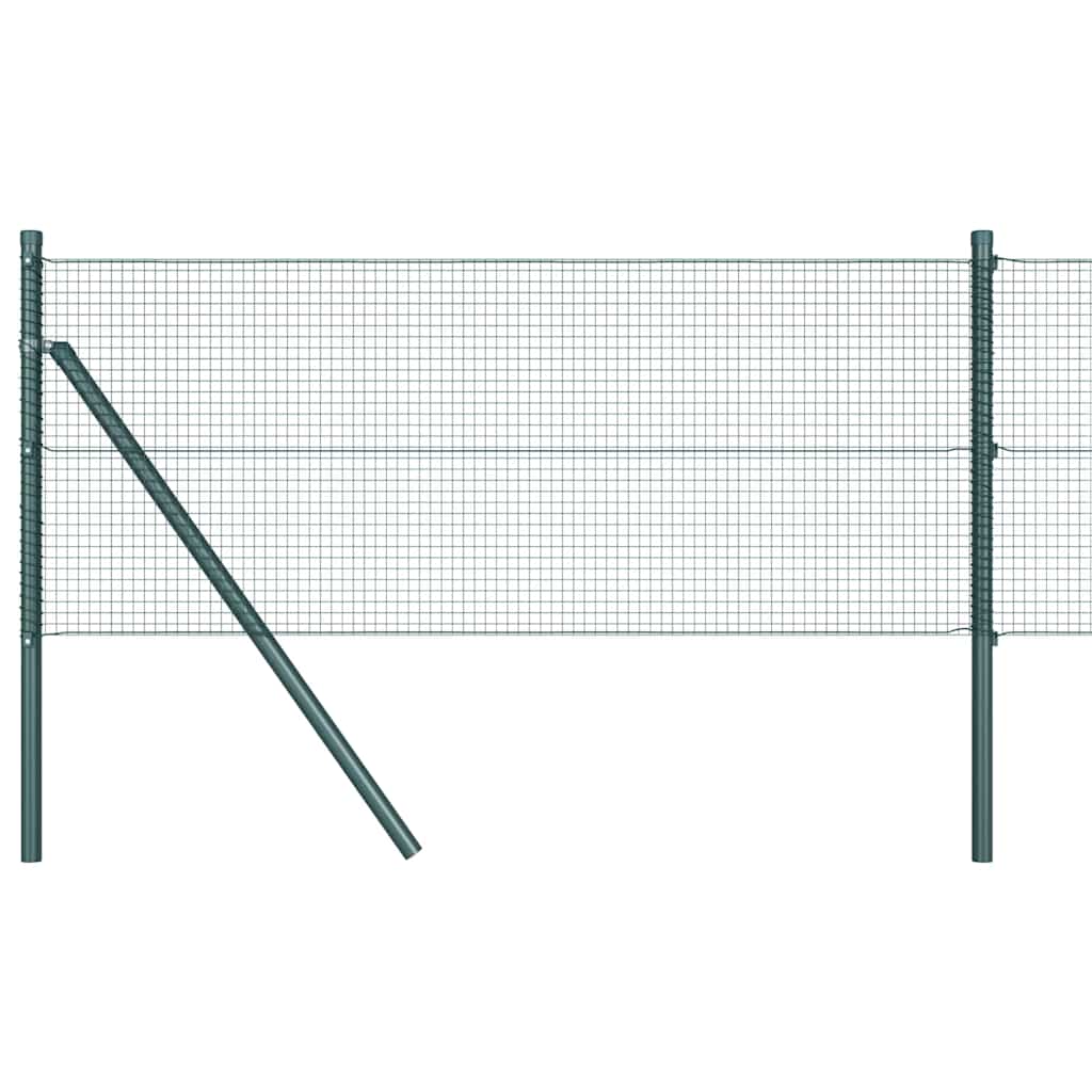 Geschweißter Drahtzaun, bodenverankert 25 x 0,5 m Grün Netz