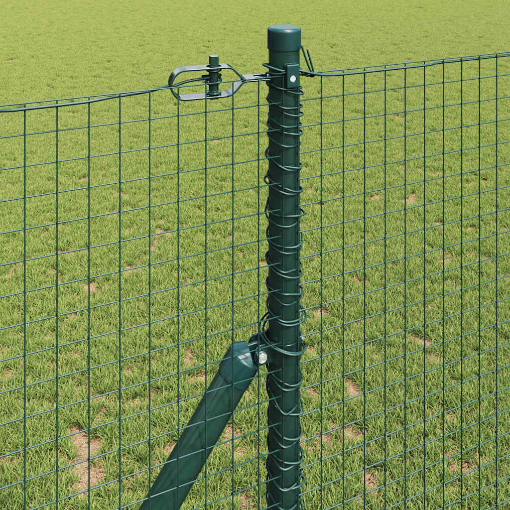 Geschweißter Drahtzaun, bodenverankert 25 x 1 m Grün Netz