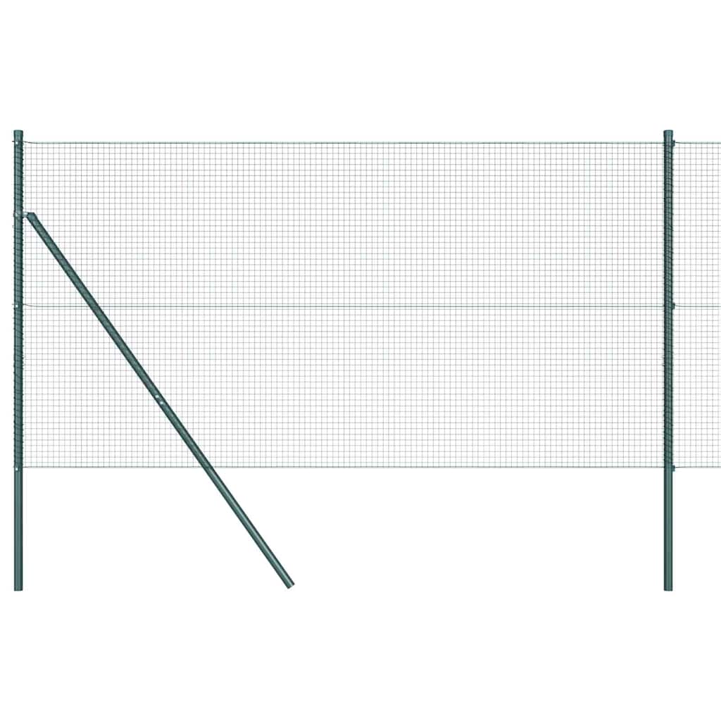 Geschweißter Drahtzaun, bodenverankert 50 x 1,2 m Grün Netz
