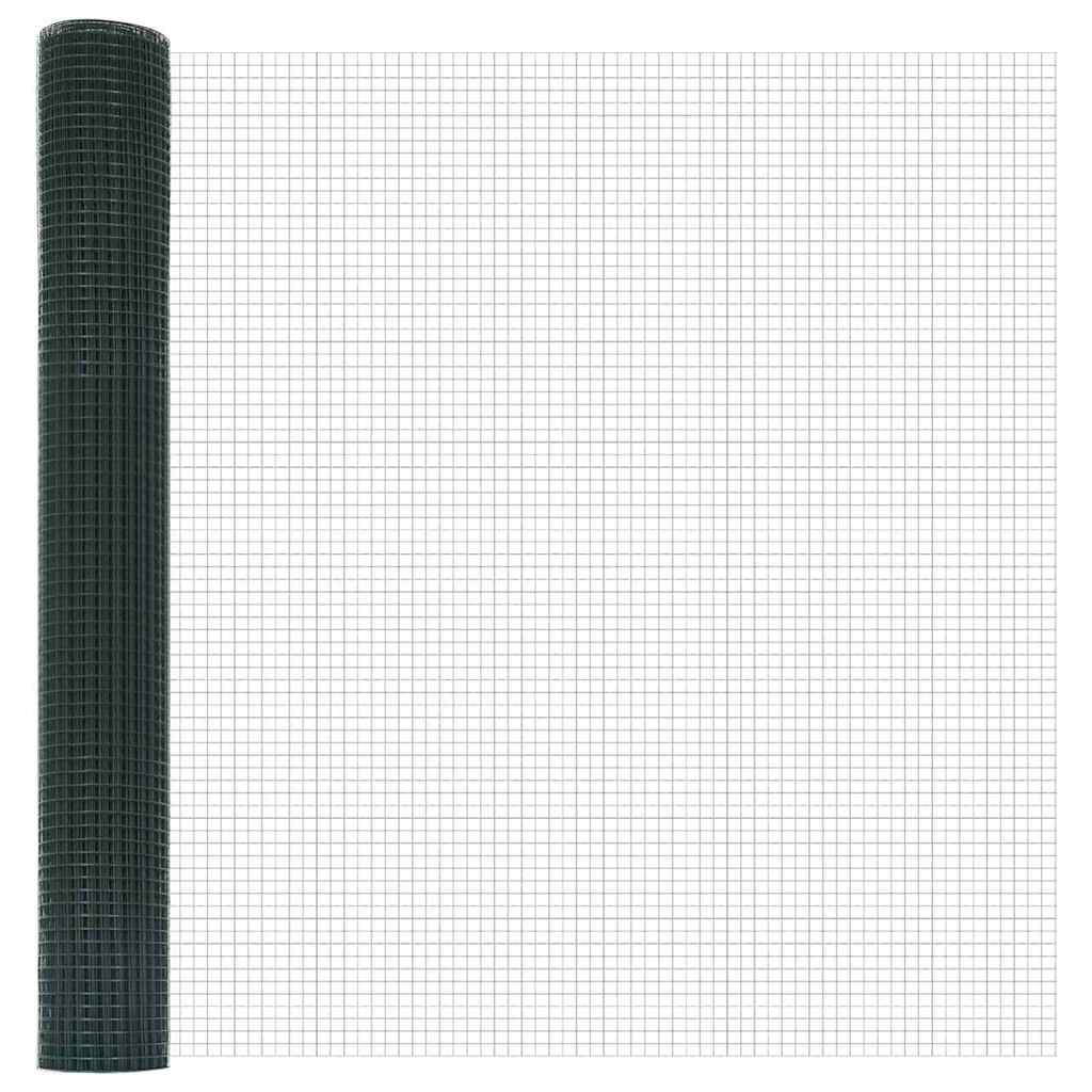 Geschweißter Drahtzaun, bodenverankert 50 x 1,2 m Grün Netz