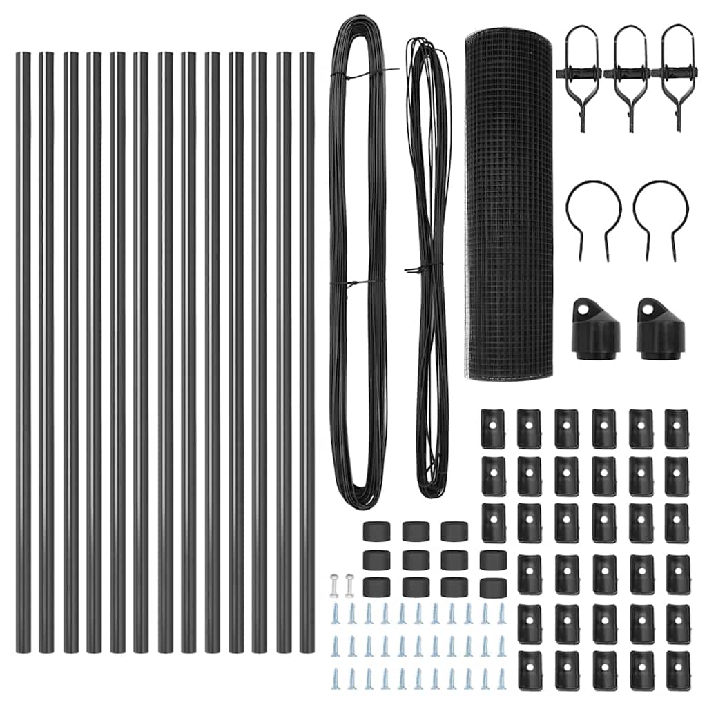 Ground Fix Geschweißter Drahtzaun 25 x 0,6 m (B x H)