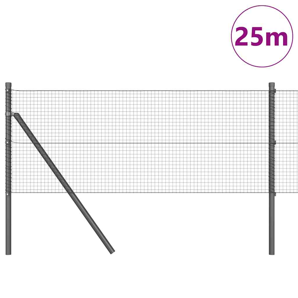 Ground Fix Geschweißter Drahtzaun 25 x 0,6 m (B x H)