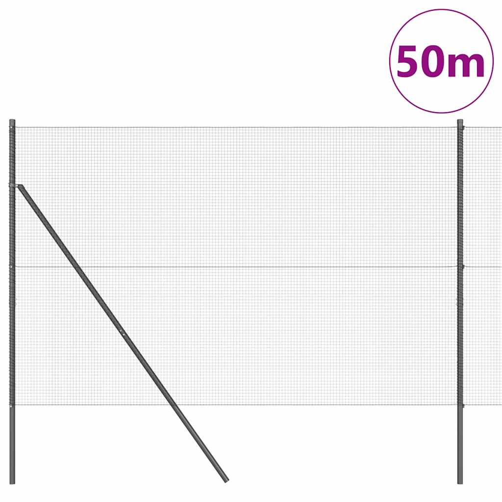 Ground Fix Geschweißter Drahtzaun 50 x 1,4 m (B x H)