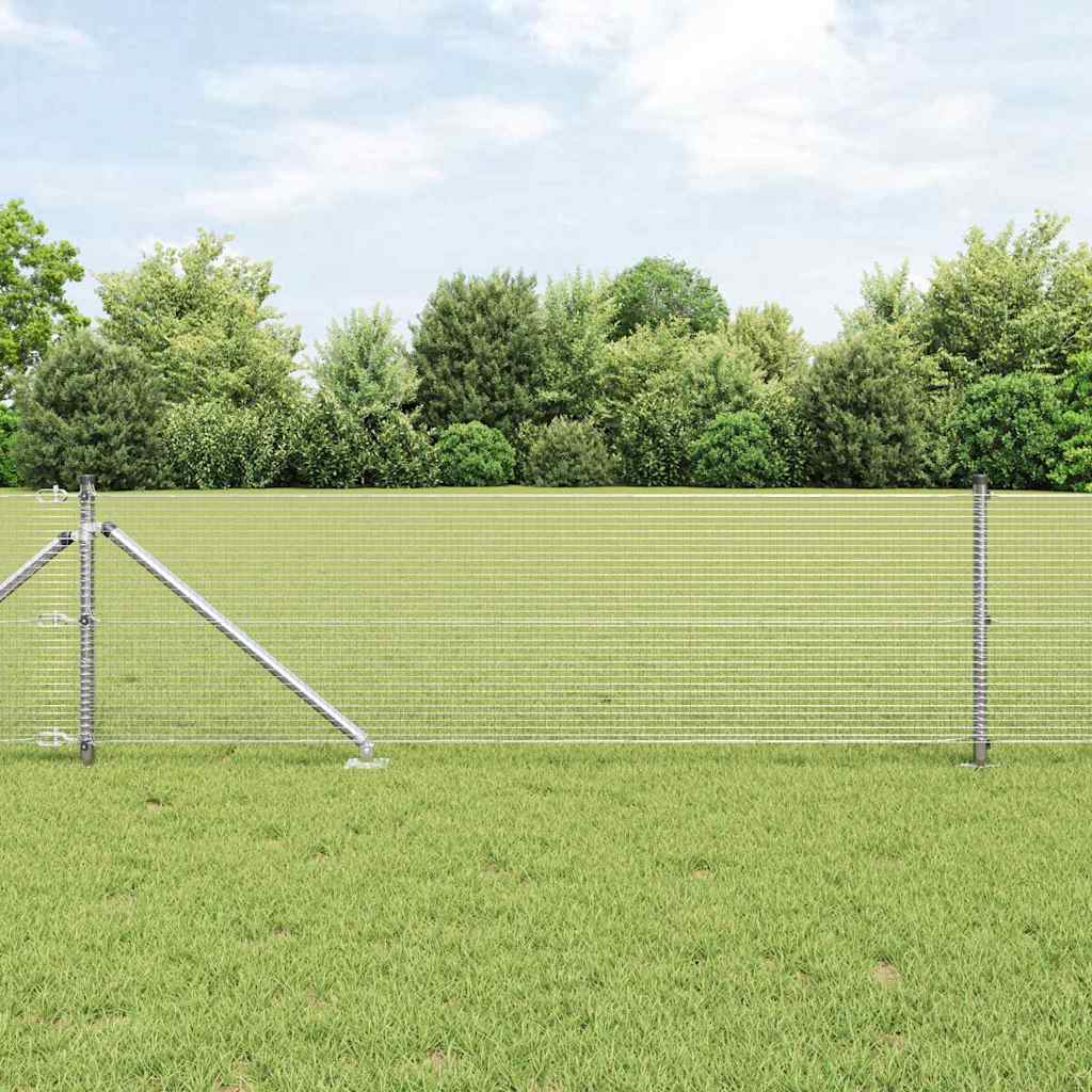Schweißdrahtzaun mit Spikes 25 x 0,4 m (B x H)