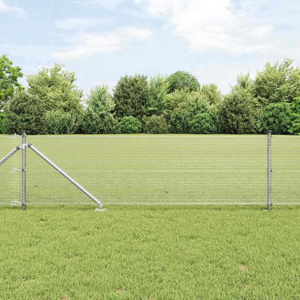 Schweißdrahtzaun mit Spikes 25 x 0,6 m (B x H)