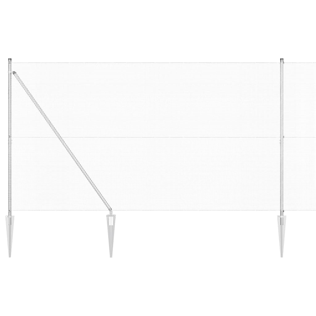 Schweißdrahtzaun mit Spikes 25 x 1,6 m (B x H)