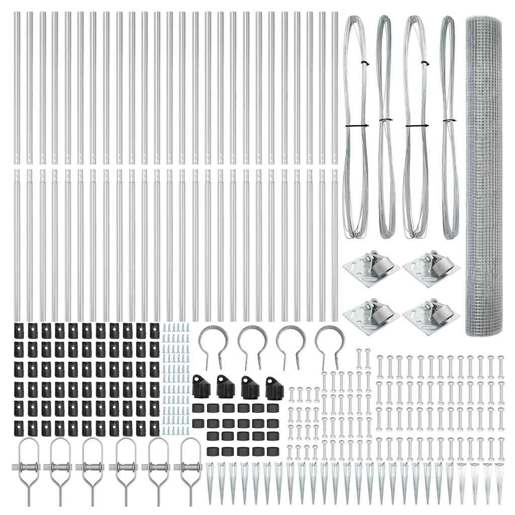 Schweißdrahtzaun mit Spikes 50 x 1,2 m (B x H)