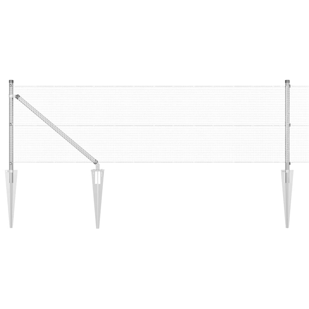 Schweißdrahtzaun mit Spikes 100 x 0,4 m (B x H)