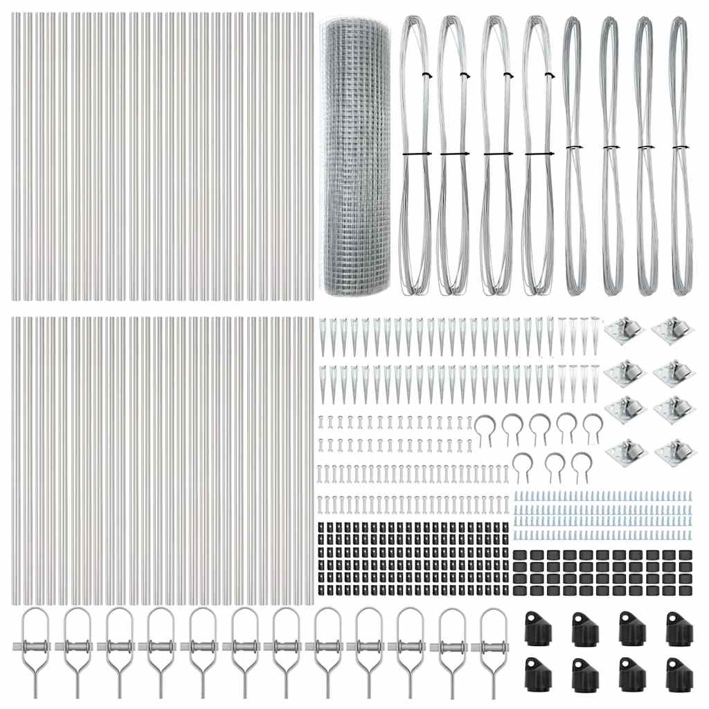 Schweißdrahtzaun mit Spikes 100 x 0,6 m (B x H)