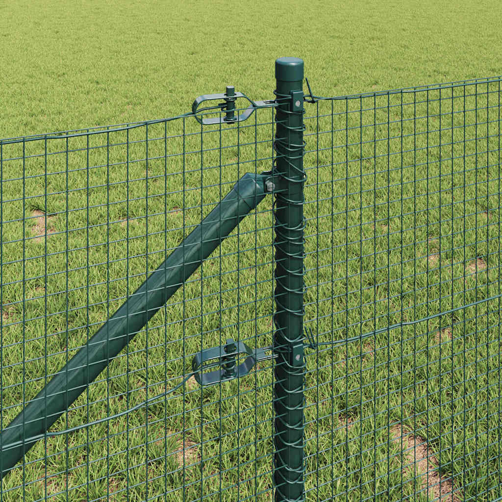 Geschweißter Drahtzaun mit Stacheln 10 x 0,6 m Grün Netz