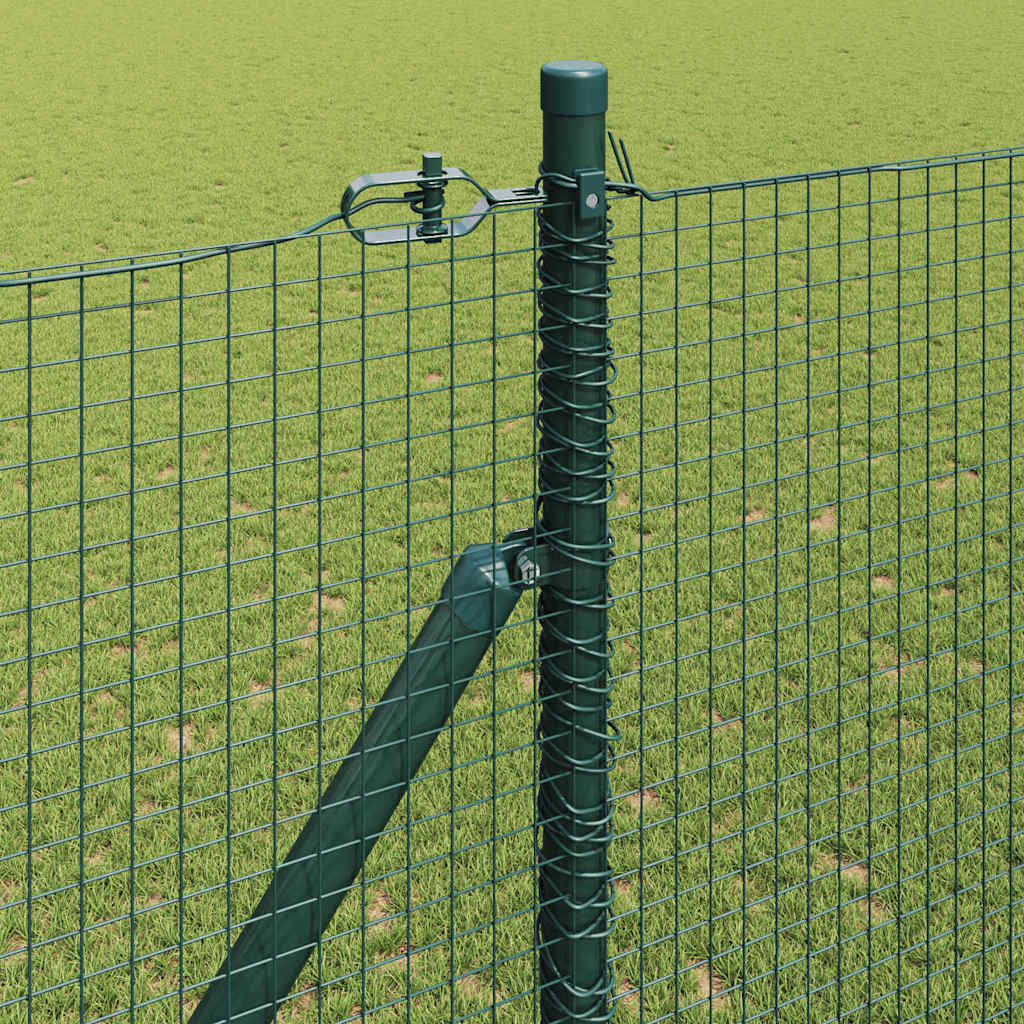 Geschweißter Drahtzaun mit Stacheln 10 x 1,5 m Grün Netz