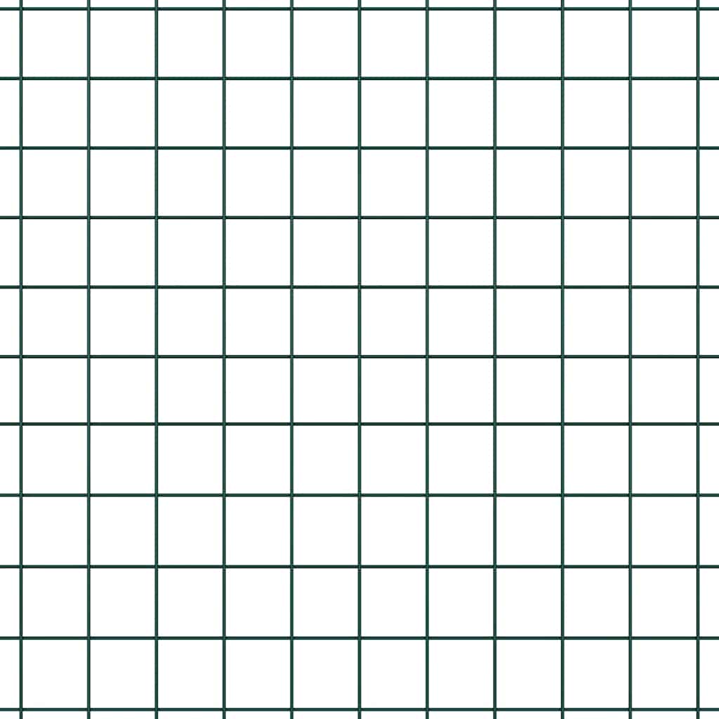 Geschweißter Drahtzaun mit Stacheln 10 x 1,5 m Grün Netz