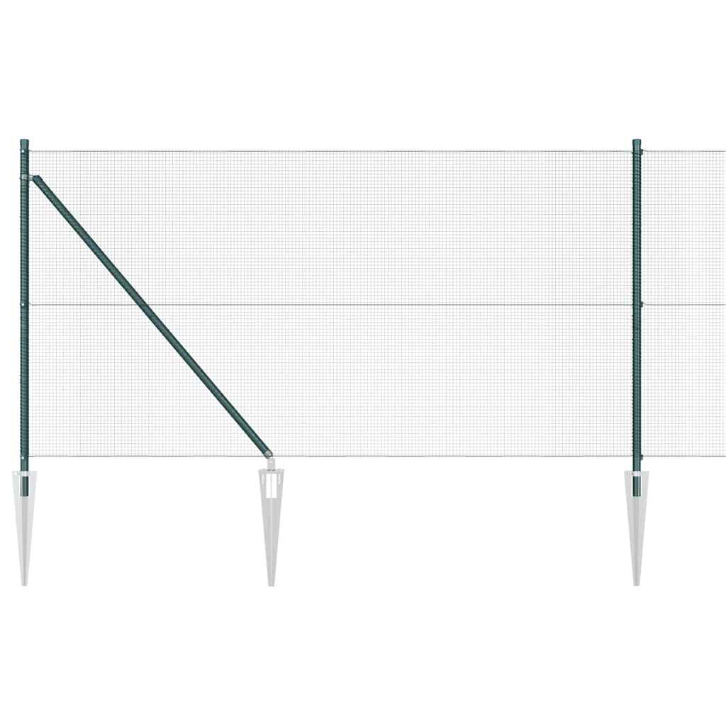 Schweißdrahtzaun mit Spikes 25 x 1 m (B x H)