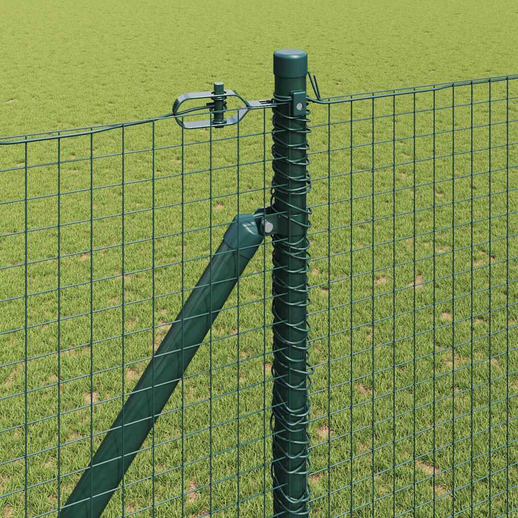 Geschweißter Drahtzaun mit Stacheln 25 x 1,5 m Grün Netz