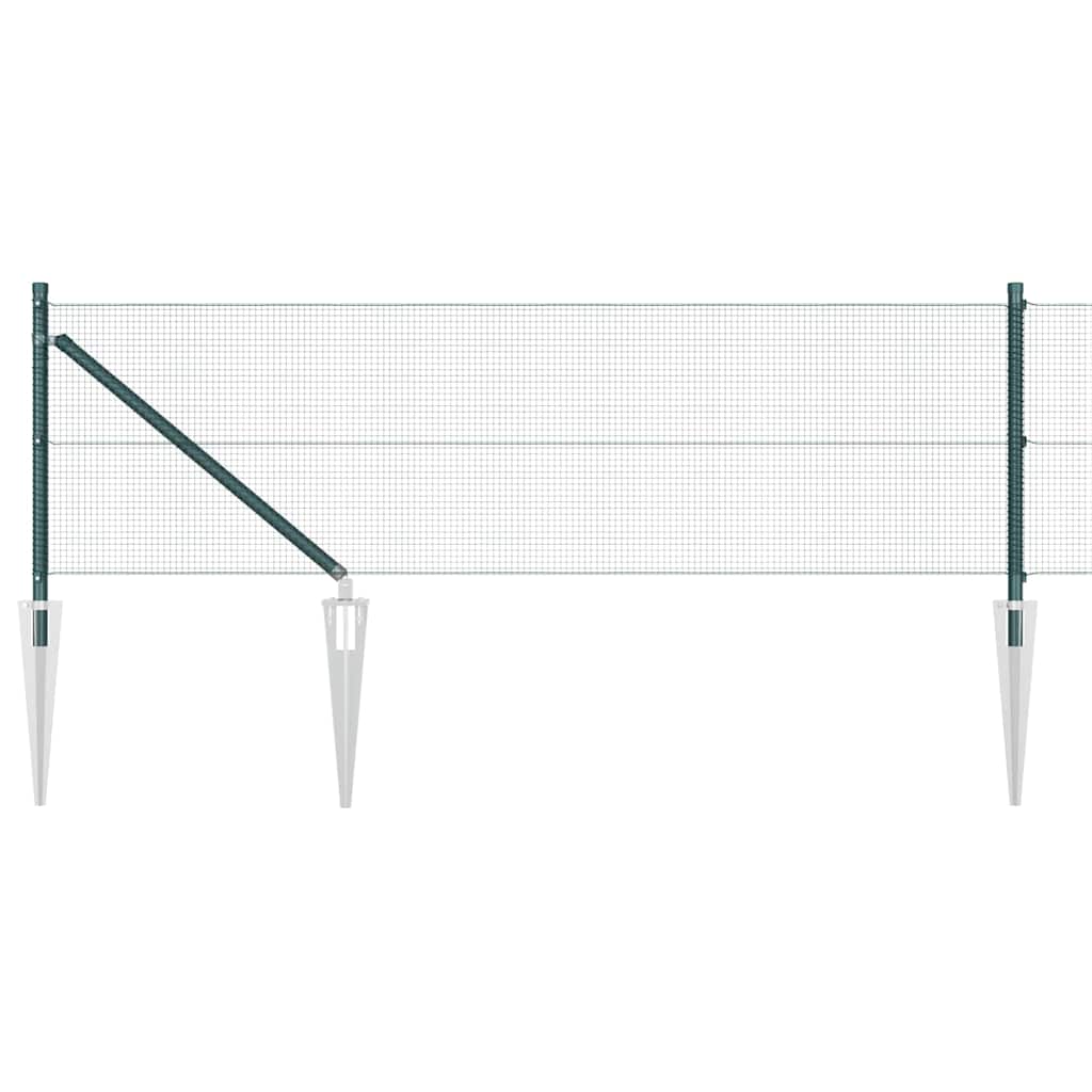Schweißdrahtzaun mit Spikes 50 x 0,8 m (B x H)
