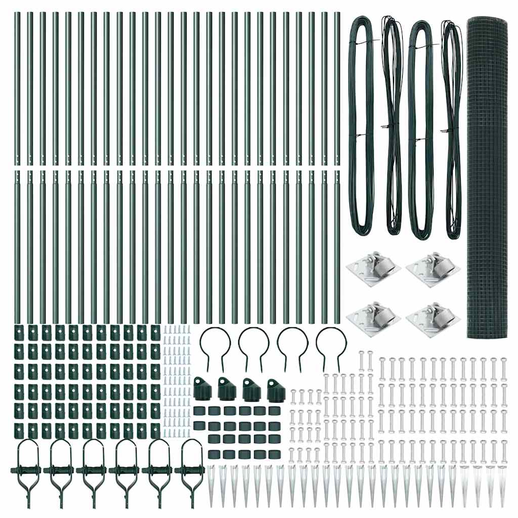 Schweißdrahtzaun mit Spikes 50 x 1,2 m (B x H)