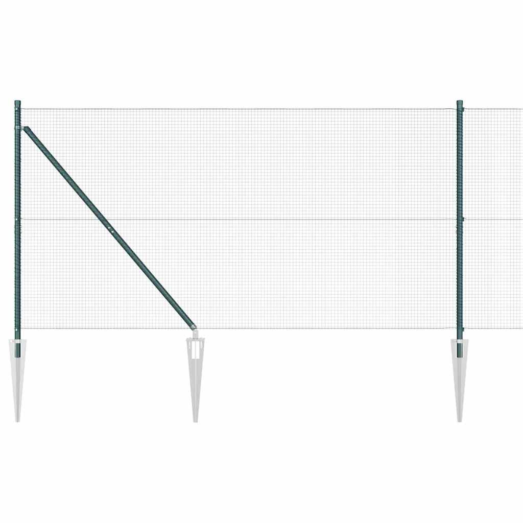 Schweißdrahtzaun mit Spikes 50 x 1,4 m (B x H)