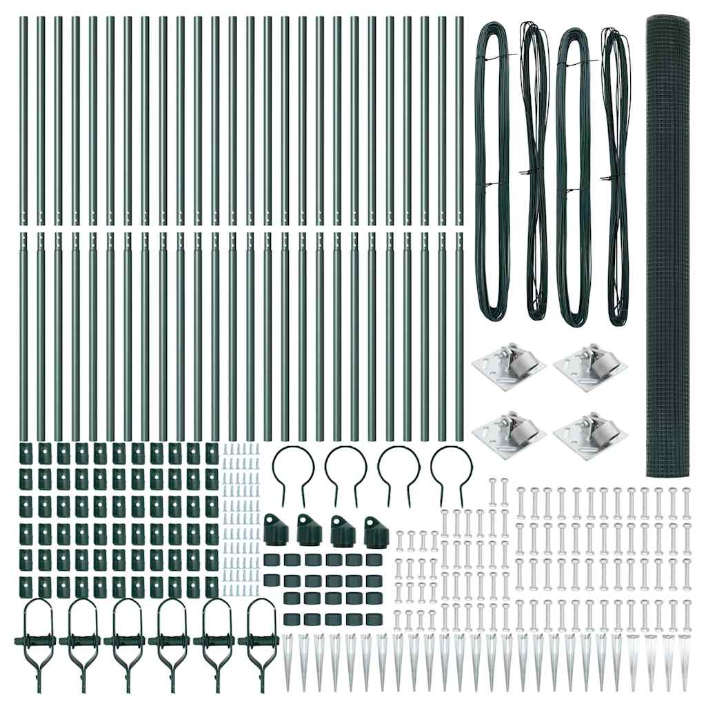 Schweißdrahtzaun mit Spikes 50 x 1,5 m (B x H)