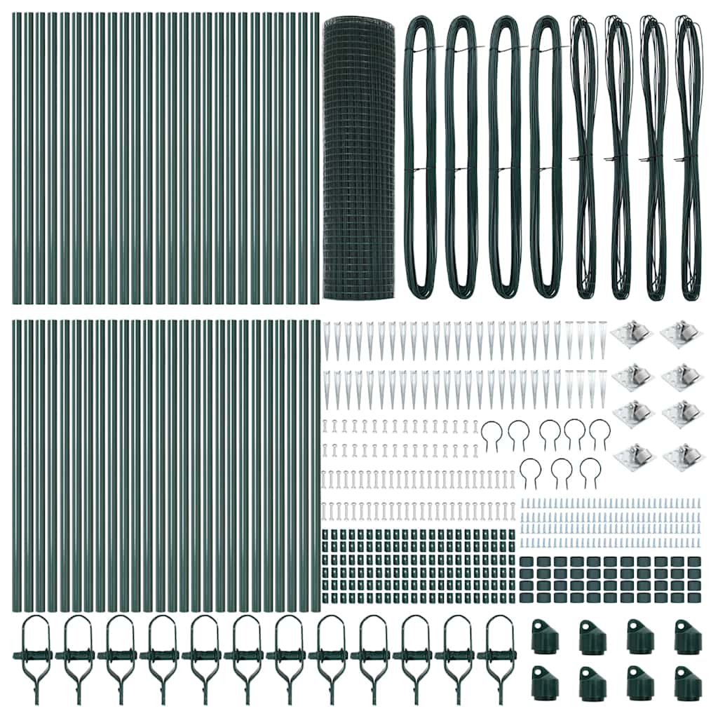 Schweißdrahtzaun mit Spikes 100 x 0,5 m (B x H)