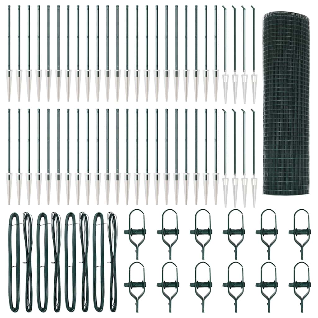 Schweißdrahtzaun mit Spikes 100 x 0,8 m (B x H)