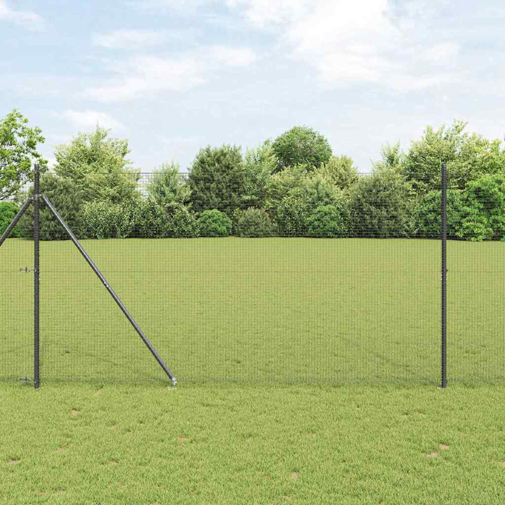 Schweißdrahtzaun mit Spikes 25 x 1,5 m (B x H)