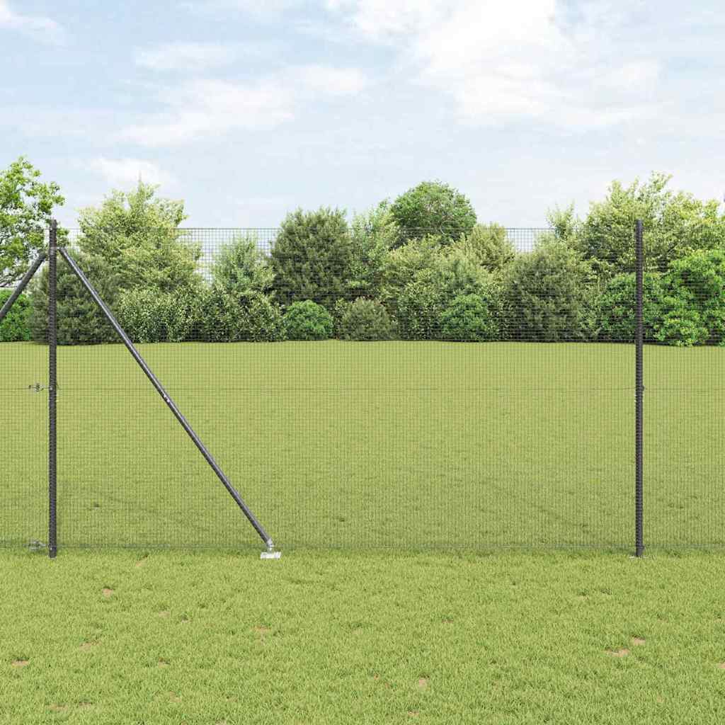 Schweißdrahtzaun mit Spikes 25 x 1,6 m (B x H)