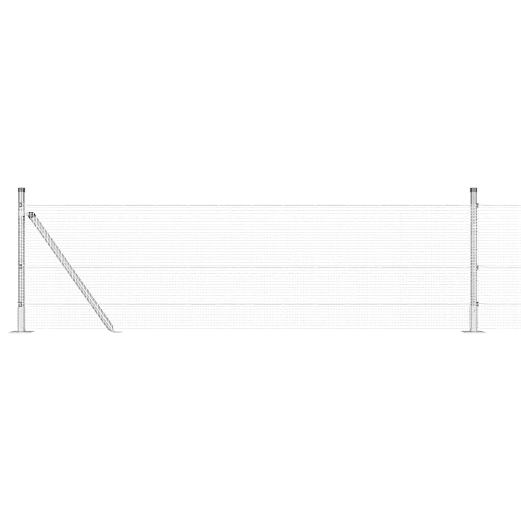 Geschweißter Drahtzaun mit Betonfundament 10 x 0,4 m (B x H)