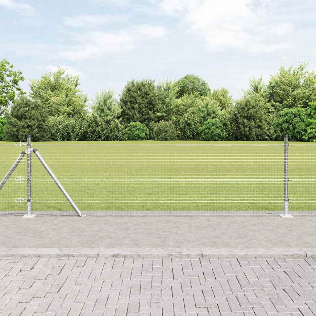 Geschweißter Drahtzaun mit Betonfundament 10 x 0,4 m (B x H)