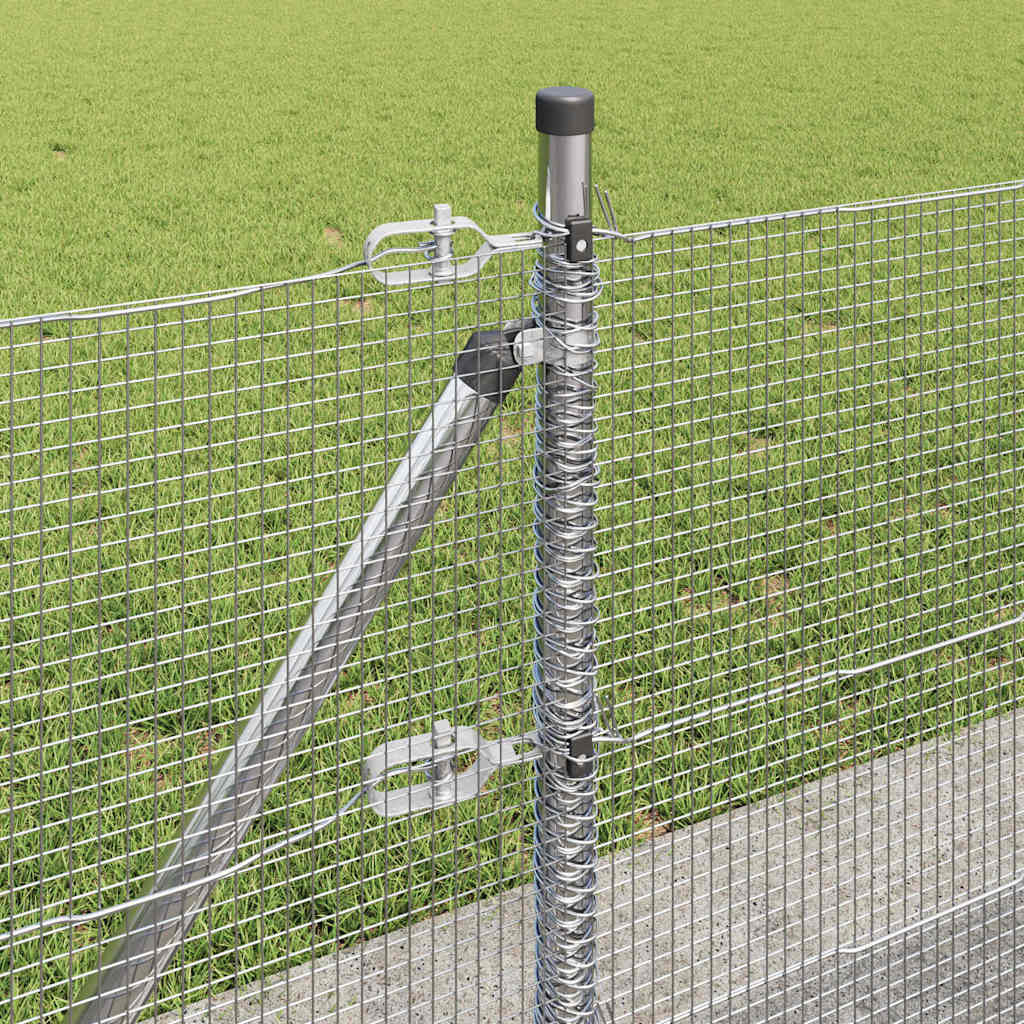 Geschweißter Drahtzaun mit Betonfundament 10 x 0,5 m (B x H)