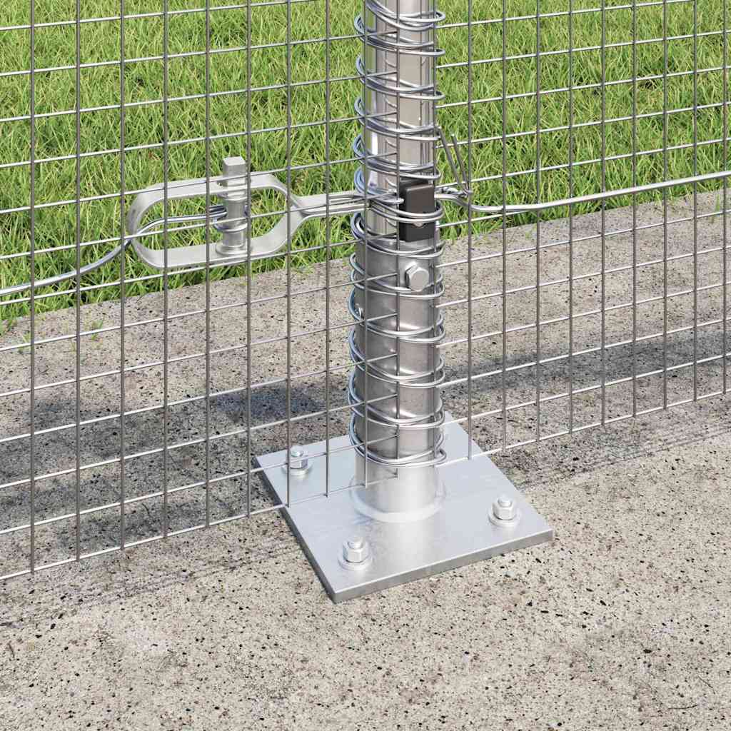 Geschweißter Drahtzaun mit Betonfundament 10 x 0,5 m (B x H)