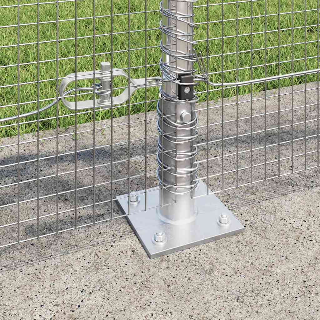 Geschweißter Drahtzaun mit Betonfundament 10 x 0,8 m (B x H)