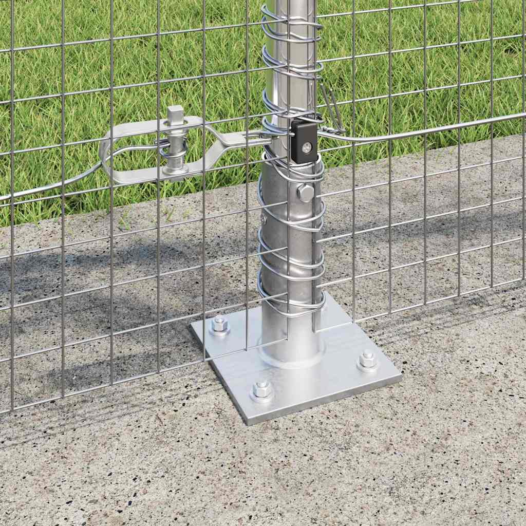 Geschweißter Drahtzaun mit Betonfundament 10 x 0,8 m (B x H)