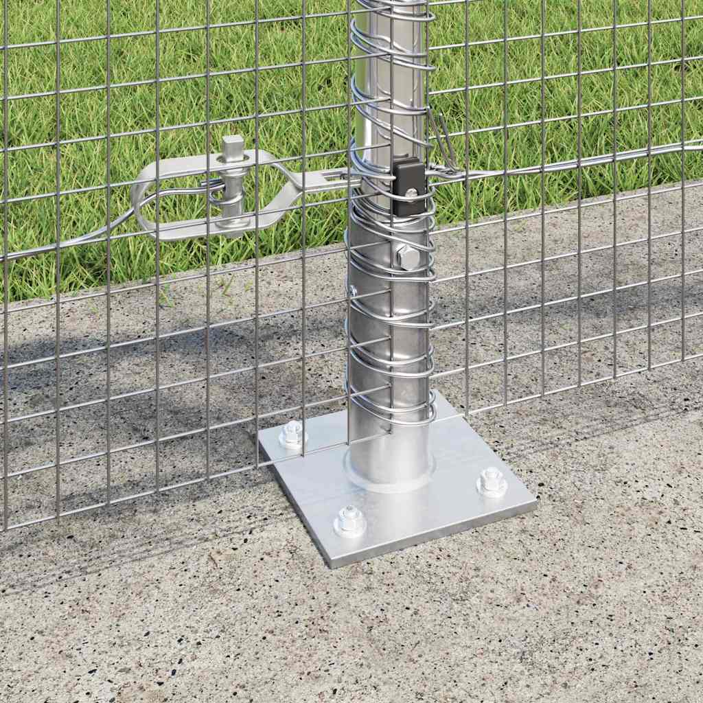 Geschweißter Drahtzaun mit Betonfundament 10 x 1 m (B x H)
