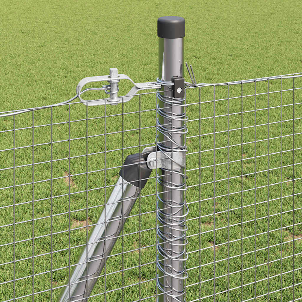 Geschweißter Drahtzaun mit Betonfundament 10 x 1 m (B x H)
